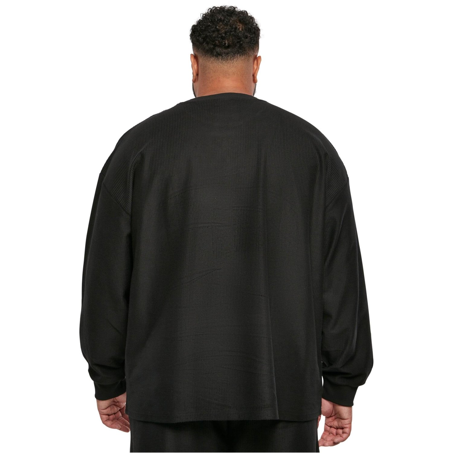 Urban Classics - Rib Terry Boxy Sweatshirt black