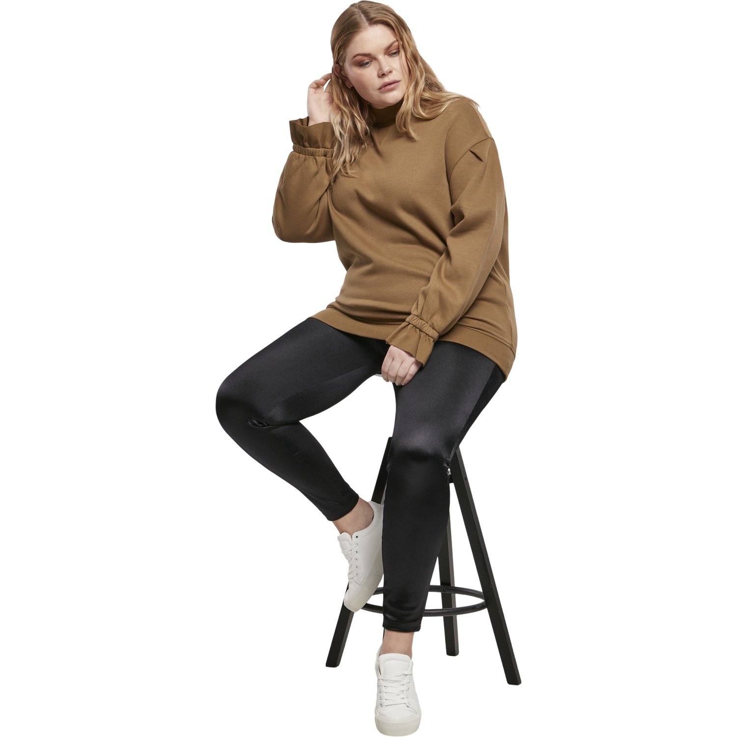 Urban Classics Ladies - SHINY High Waist Leggings schwarz