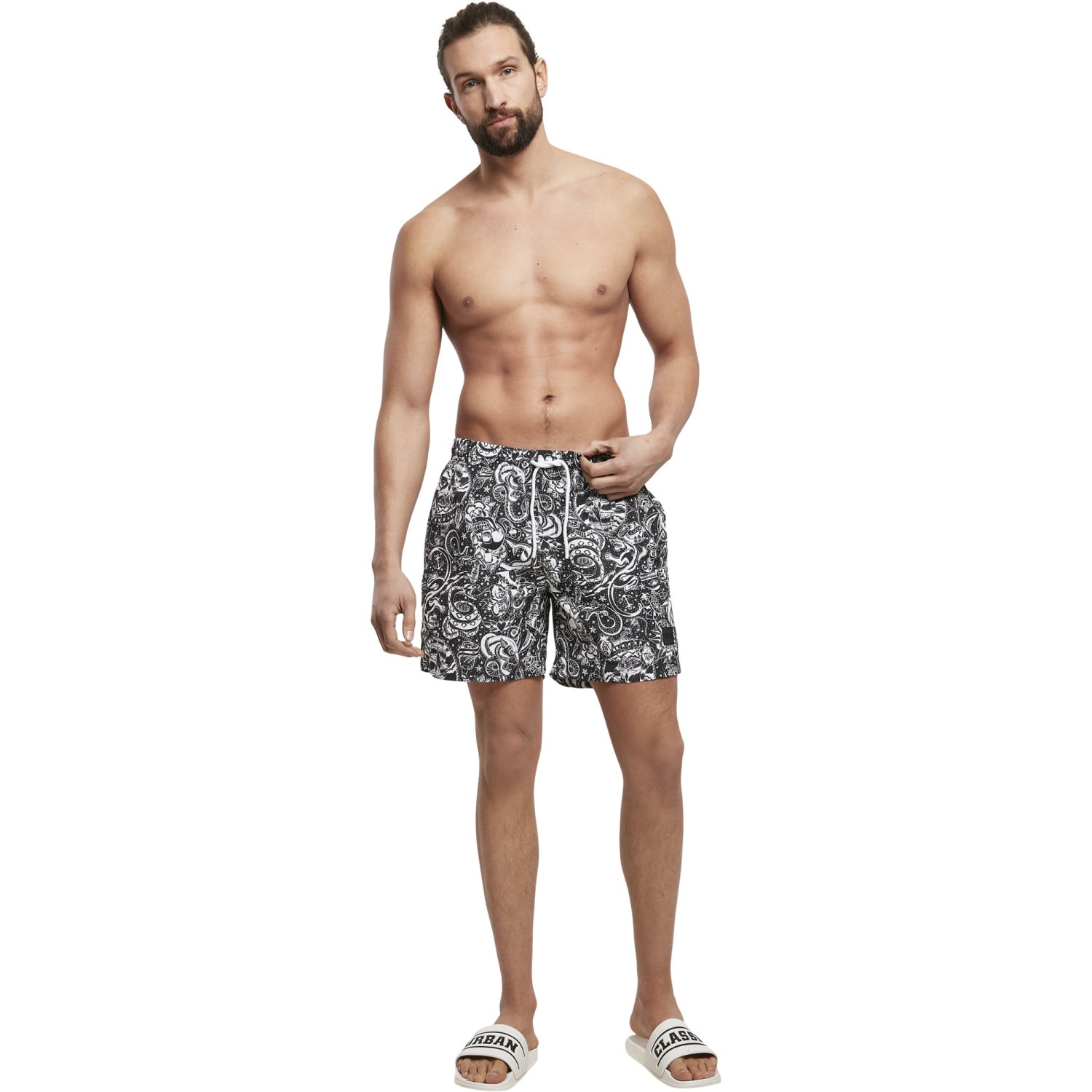 Urban Classics - PATTERN Short de bain tattoo