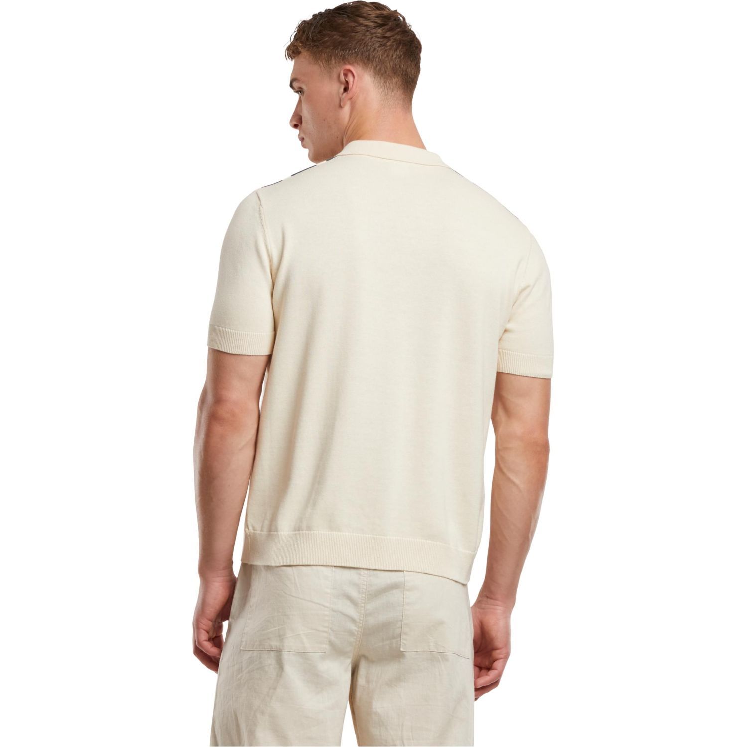 Urban Classics - Chemise rétro en tricot white sand