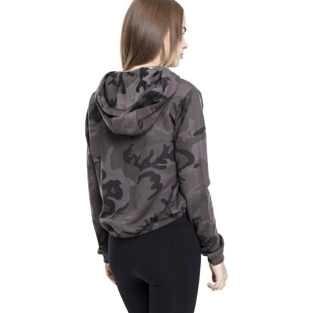 Urban Classics Ladies - CAMO CROPPED Short Hoody