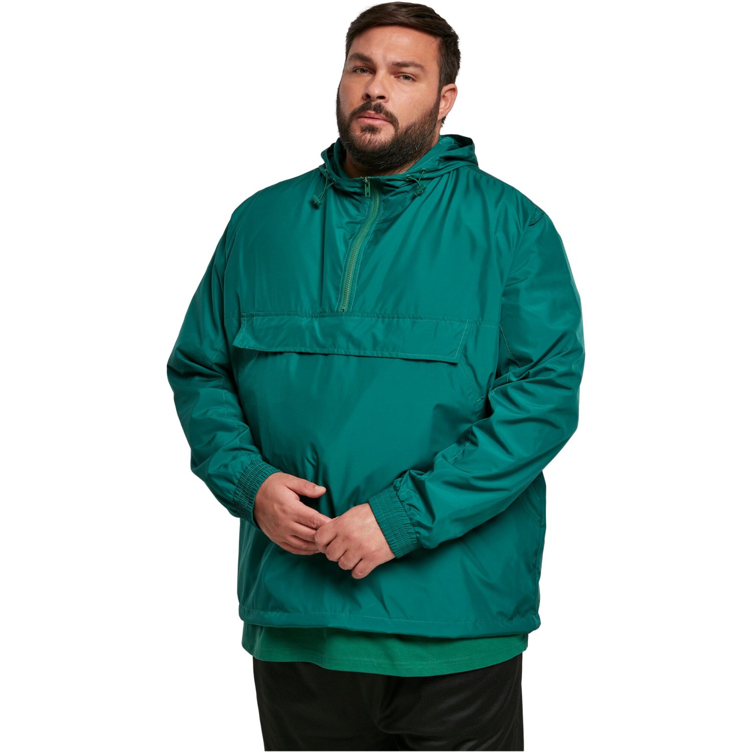 Urban Classics - BASIC Pull-Over Windbreaker Jacket green