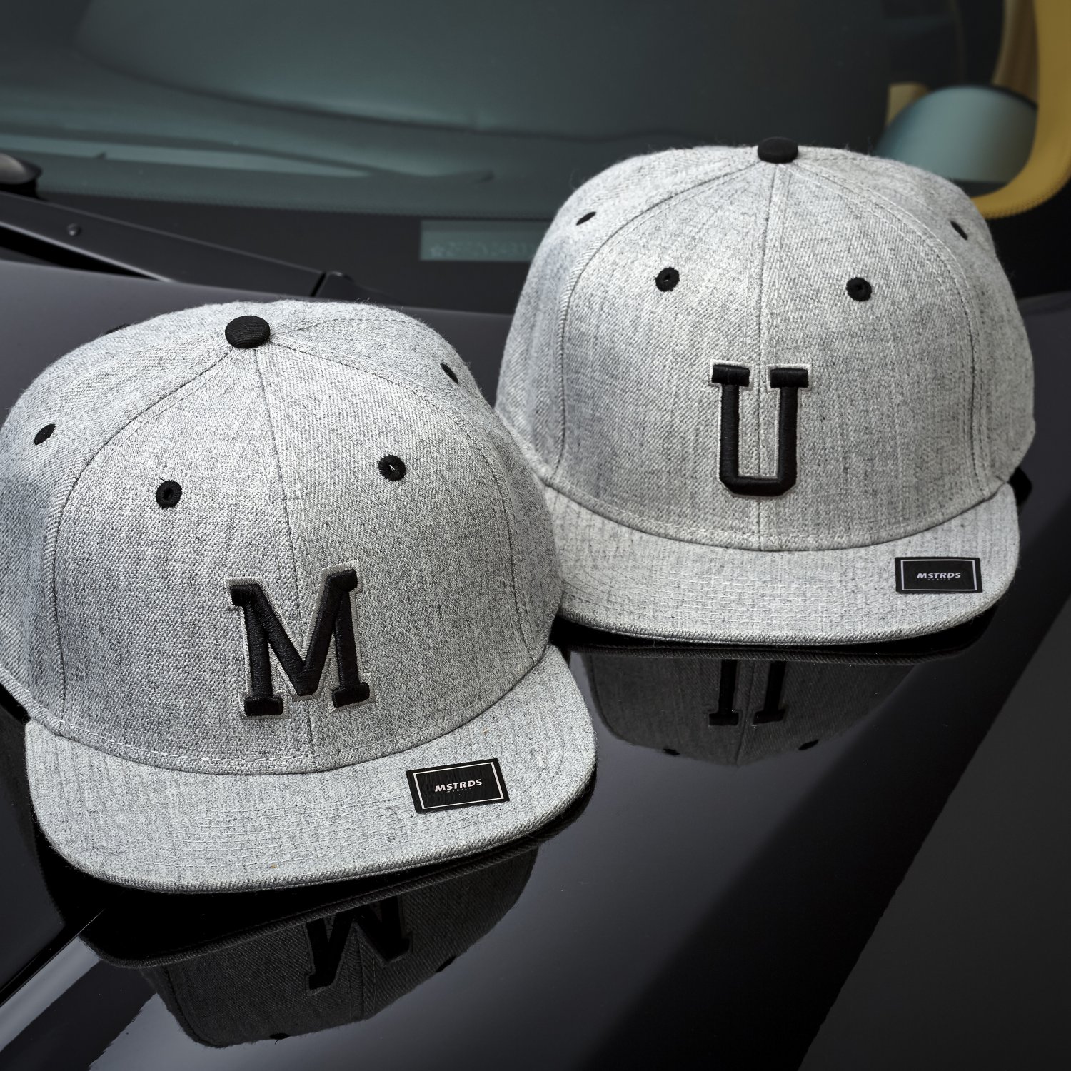 Urban Classics A-Z LETTER Snapback Cap - heather grey