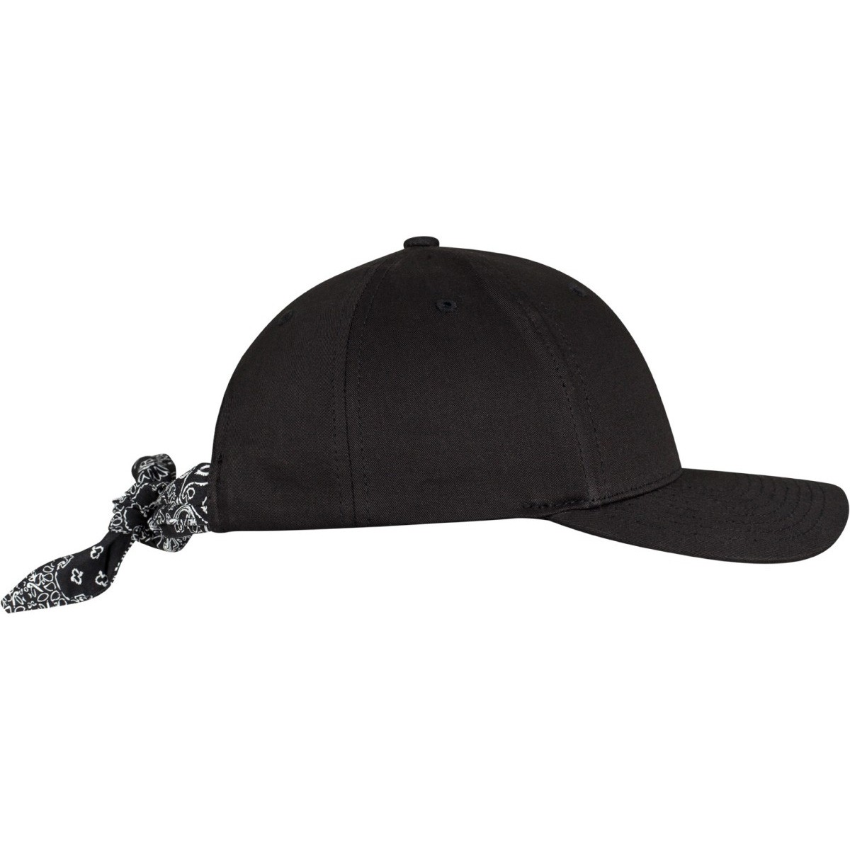 Flexfit Curved Bandana Snapback Cap - noir