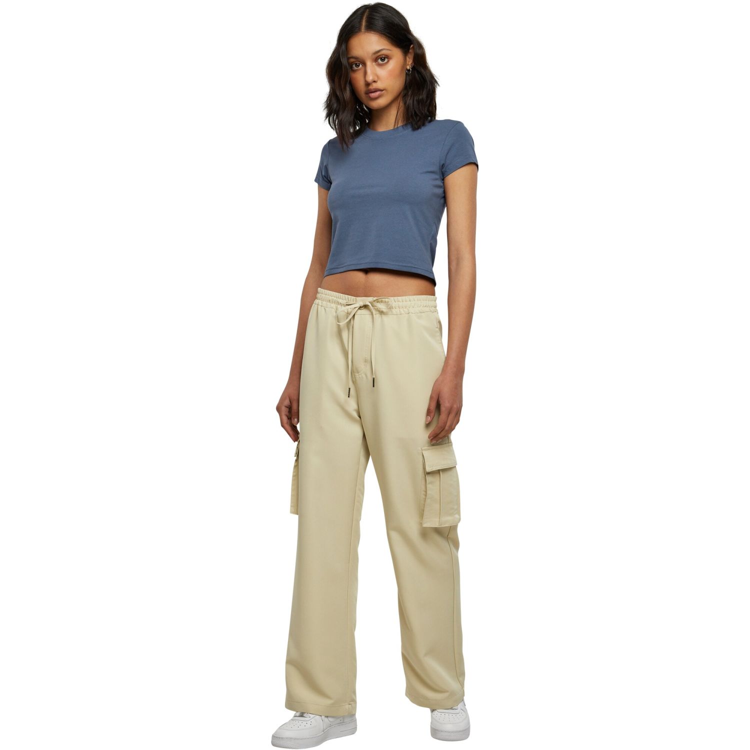 Urban Classics Ladies - Straight-Leg Cargo Pants