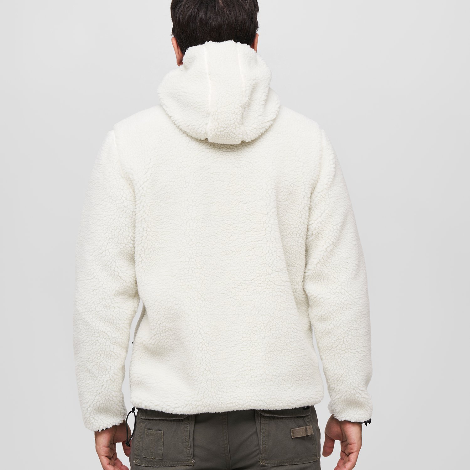 Brandit - Teddyfleece Troyer Worker Sweater blanc