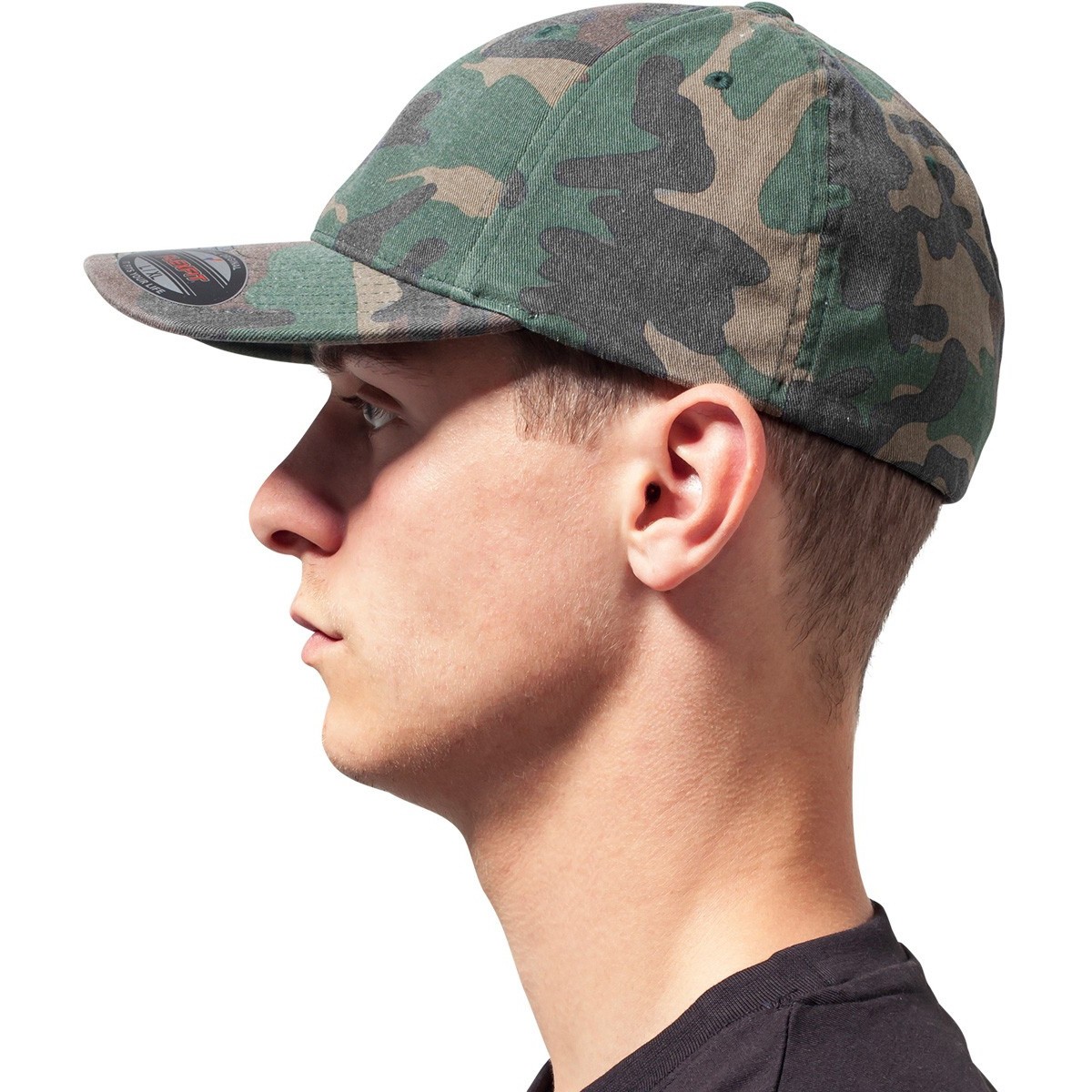 Flexfit Garment Washed Cap - wood camo