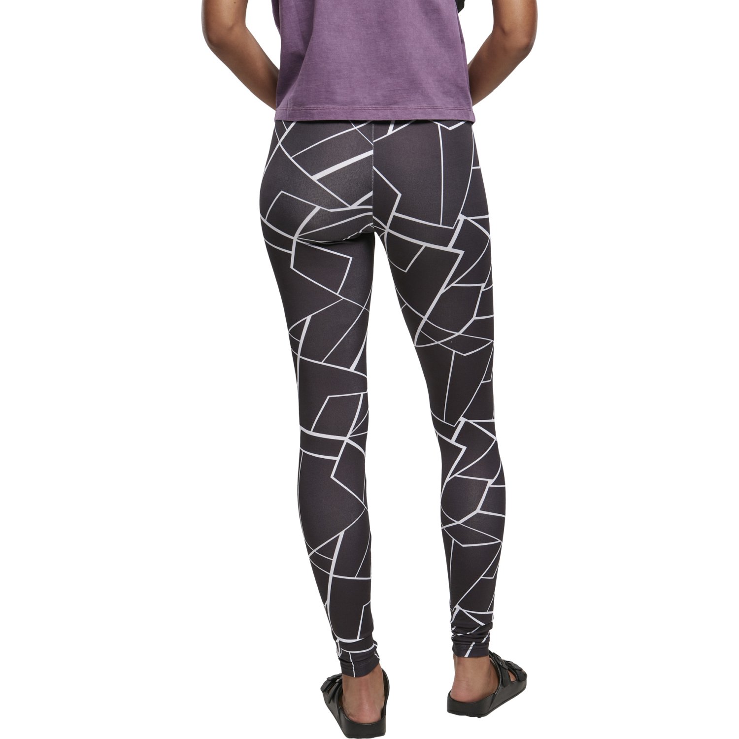 Urban Classics Ladies - All-Over-Pring Leggings geometric