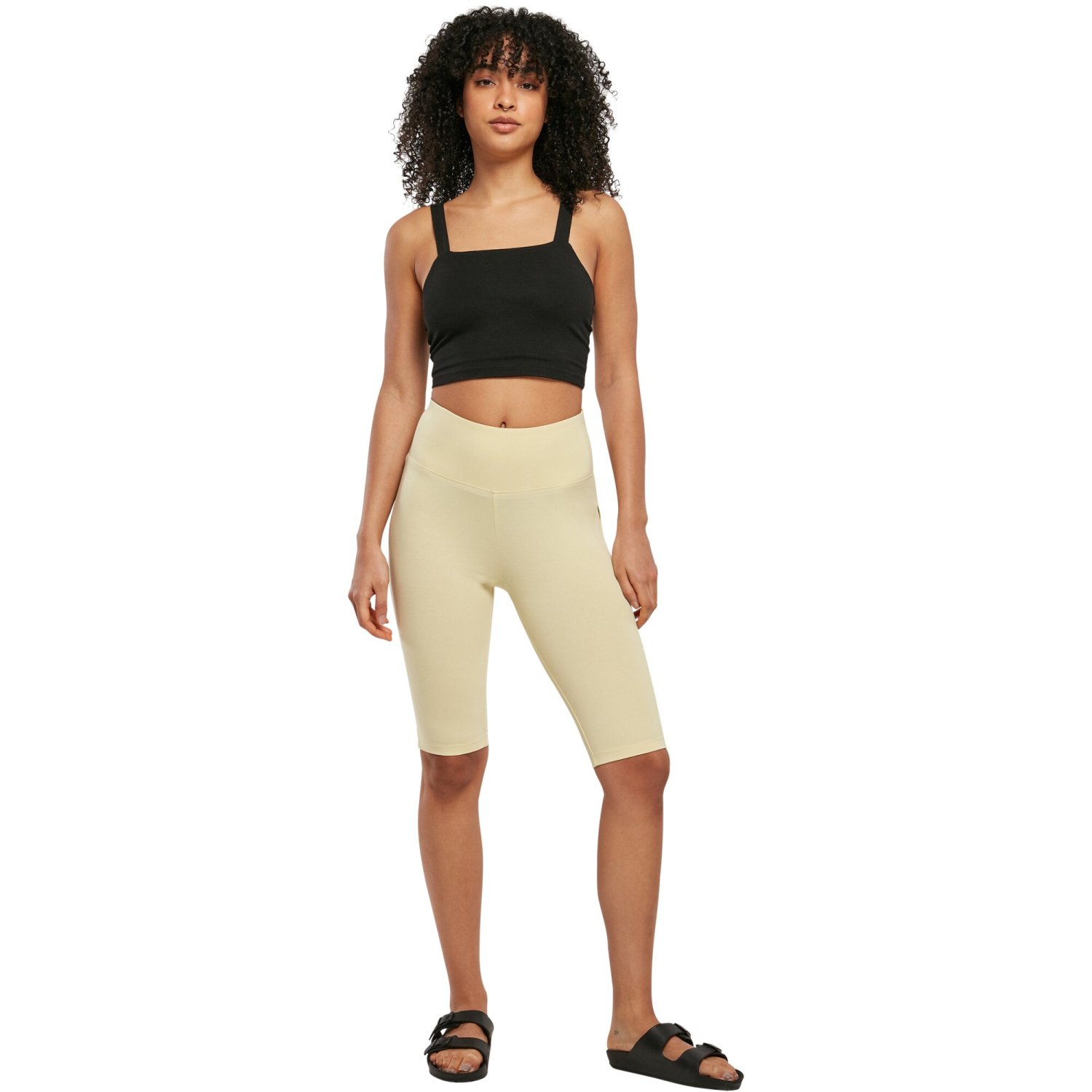 Urban Classics Ladies - Stretch Jersey Cycle Shorts jaune