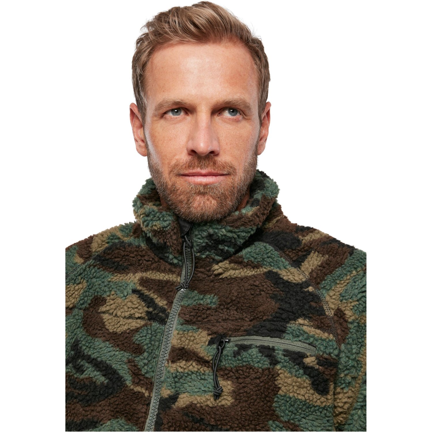 Brandit - Teddyfleece Jacket woodland camo