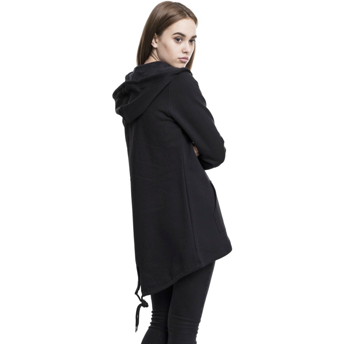 Urban Classics Ladies - SWEAT PARKA Zip Hoody noir