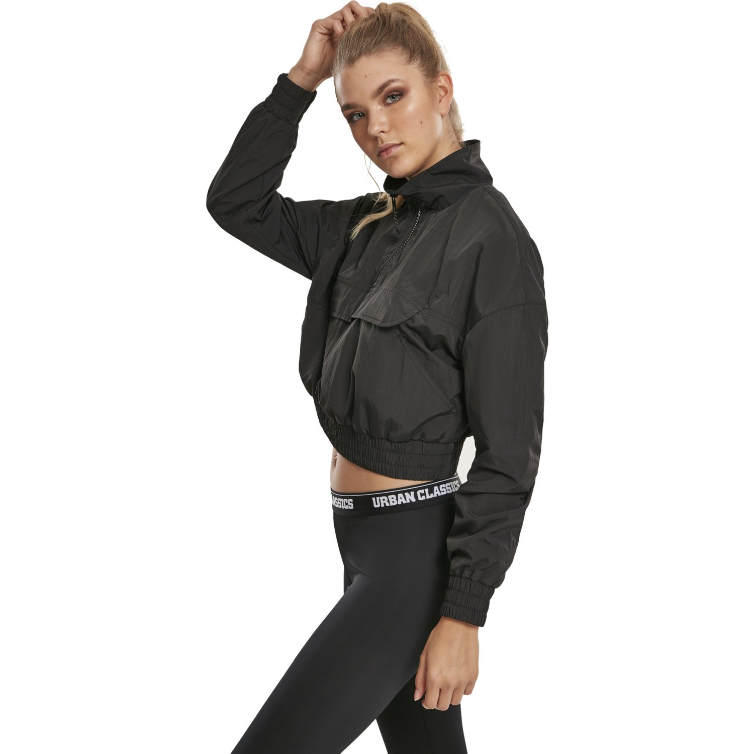 Urban Classics Ladies - Crinkle Pull Over Jacket