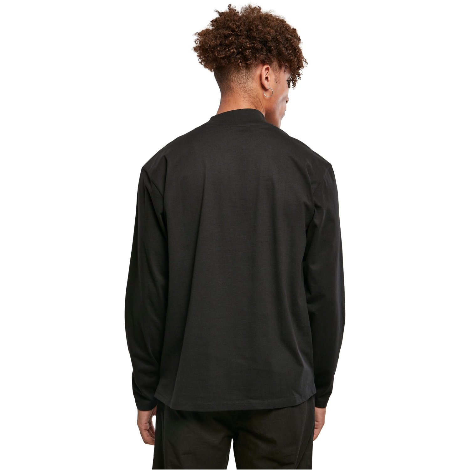 Urban Classics - Heavy Boxy Mock Neck Longsleeve noir