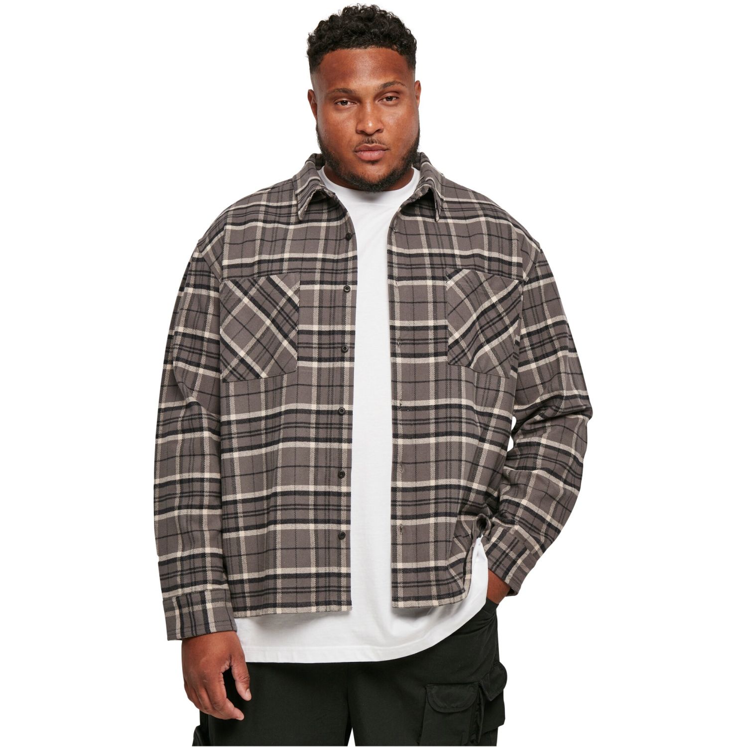 Urban Classics - Boxy Oversized Kane Check Shirt