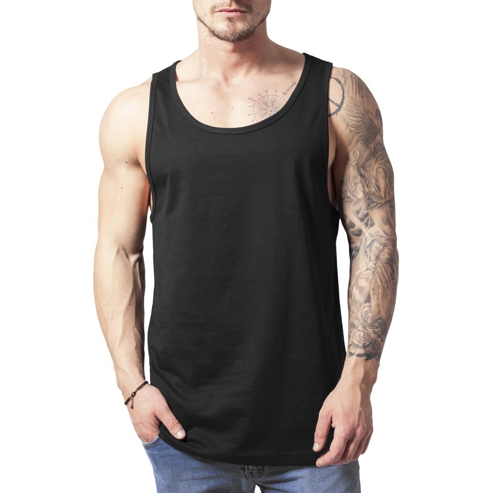 Urban Classics - JERSEY BIG Débardeur noir - XXL