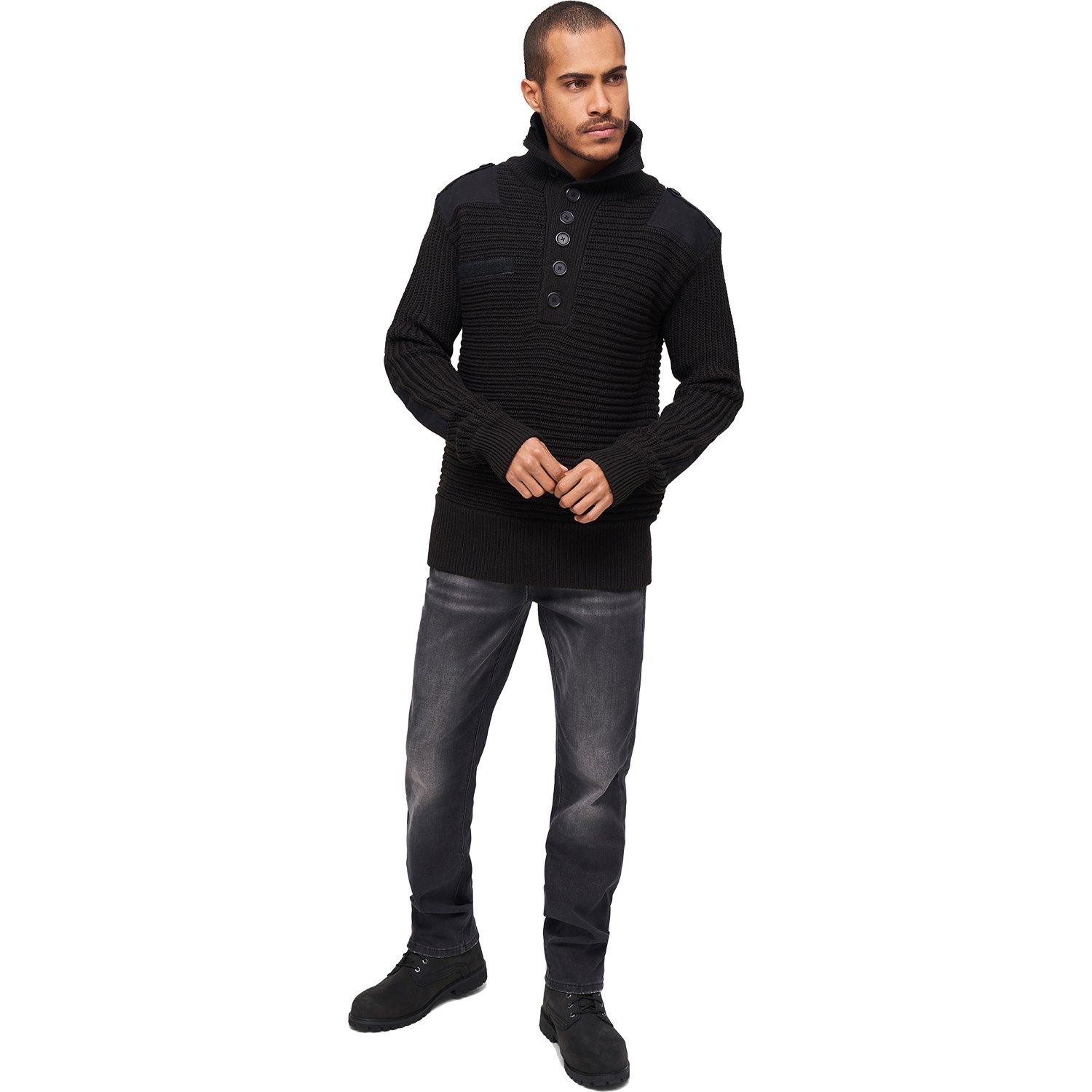 Brandit Military ALPIN Army Pullover Sweater black