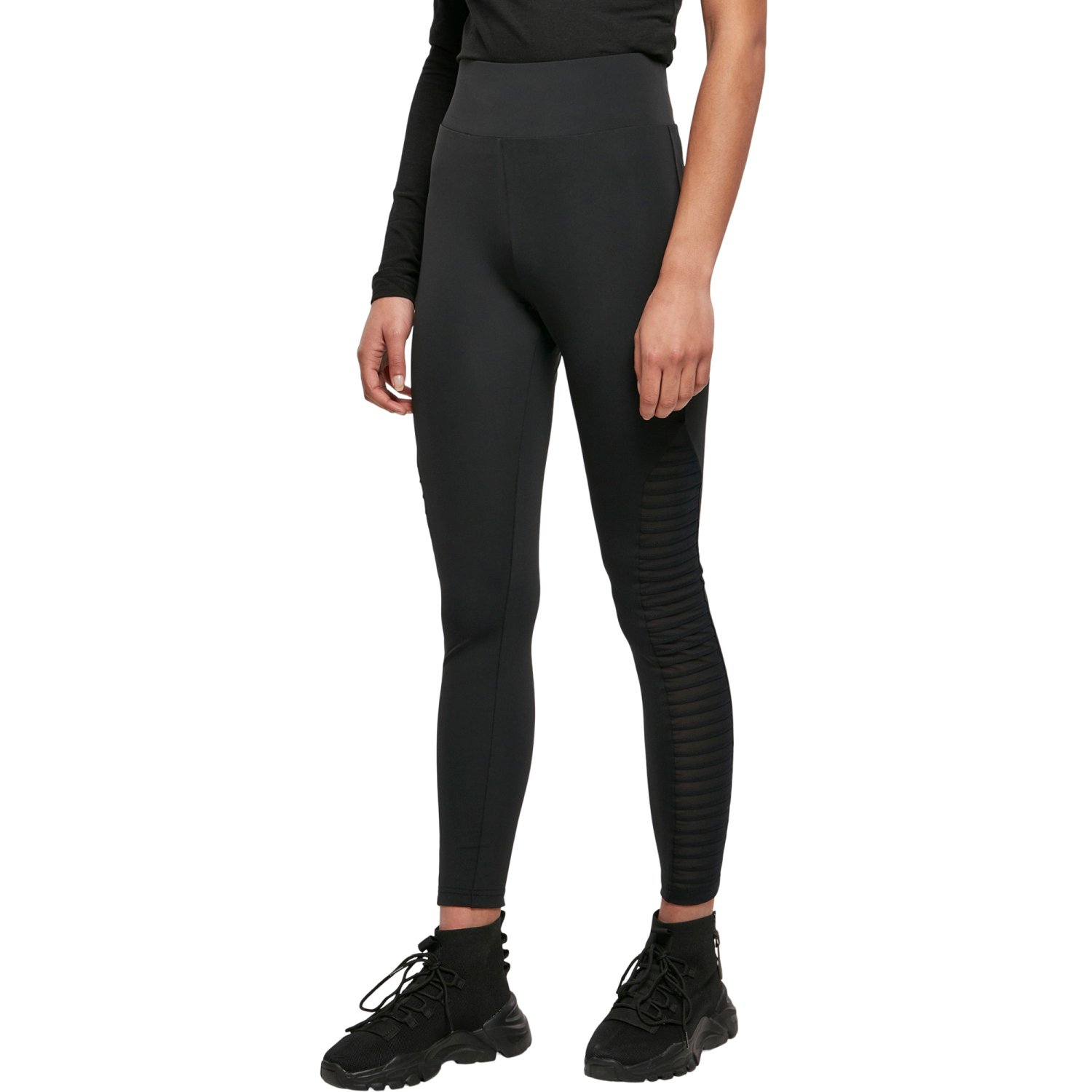 Urban Classics Ladies - Highwaist Biker TECH MESH Leggings