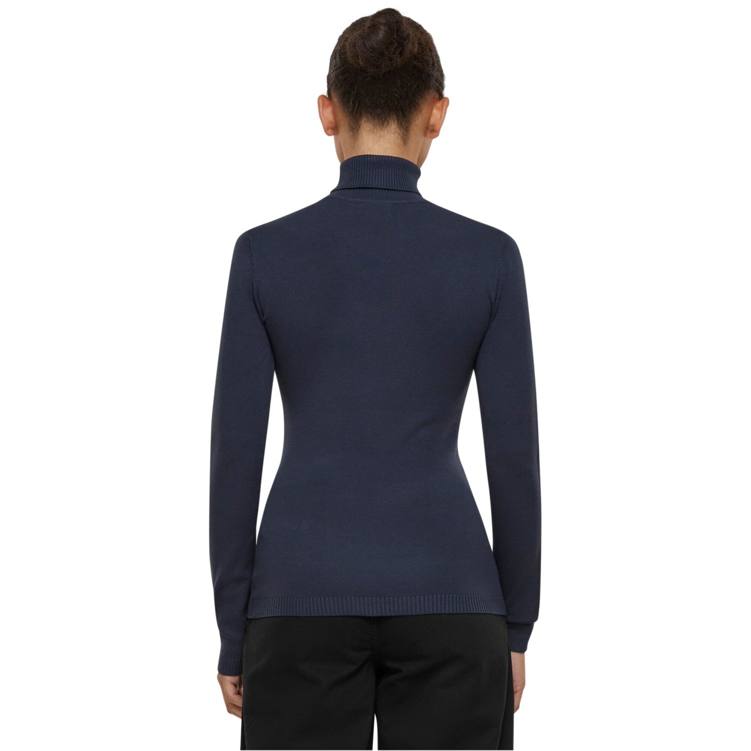 Urban Classics Ladies - Knitted Turtleneck Sweater navy