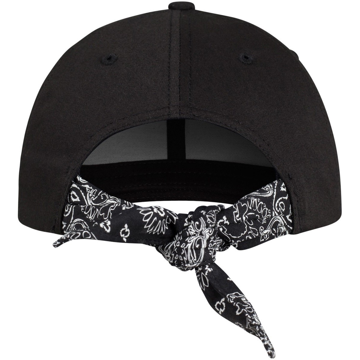 Flexfit Curved Bandana Snapback Cap - noir