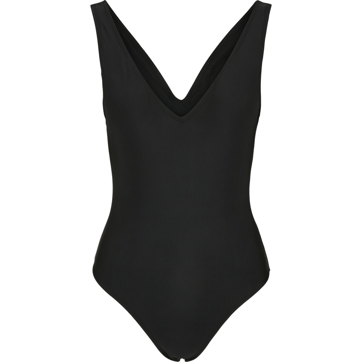 Urban Classics Ladies - High Leg Swimsuit Bikini noir