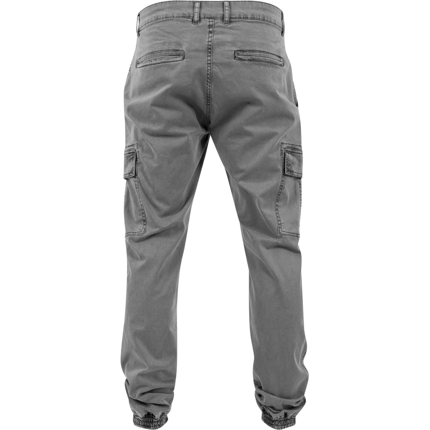 Urban Classics - Washed Cargo Twill Pantalon gris