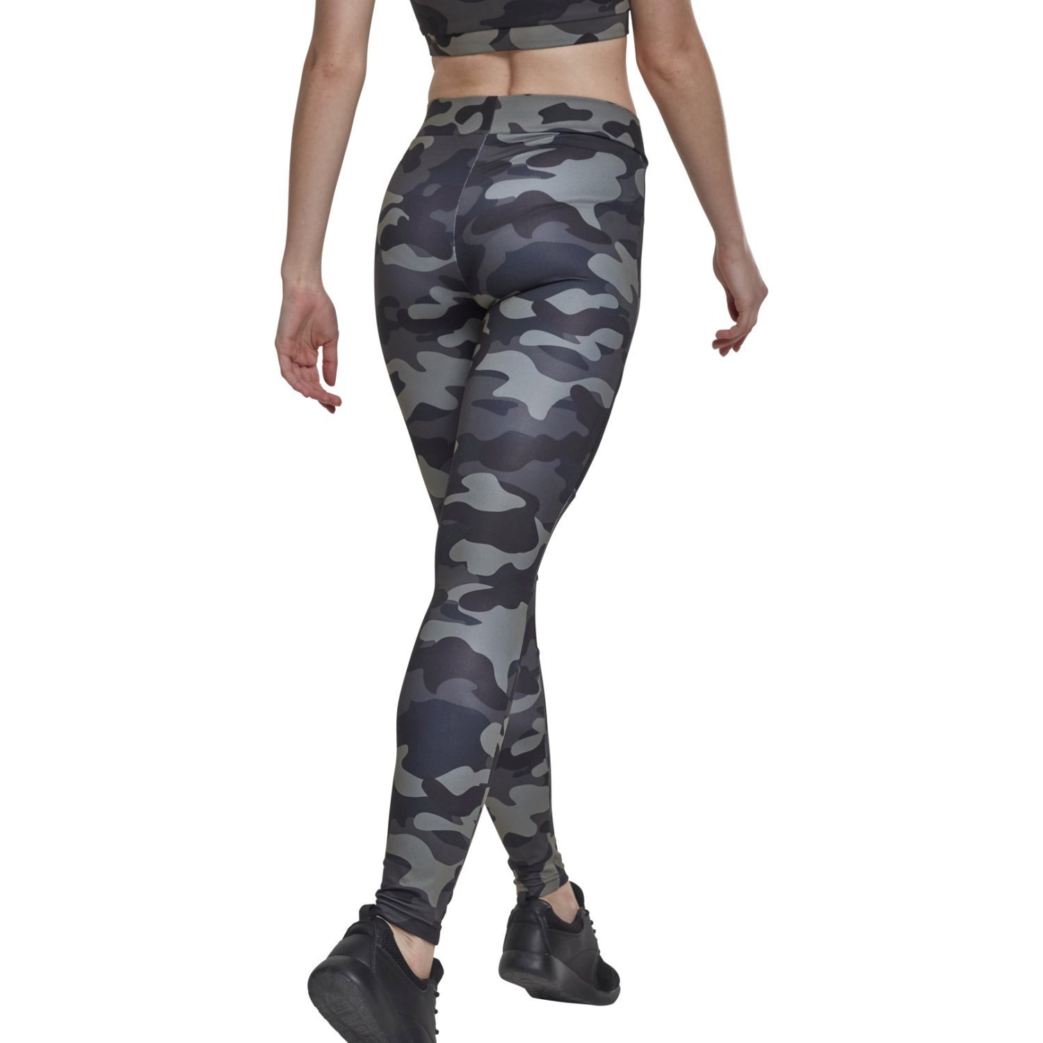 Urban Classics Ladies - TECH MESH Fitness Leggings tarn camo