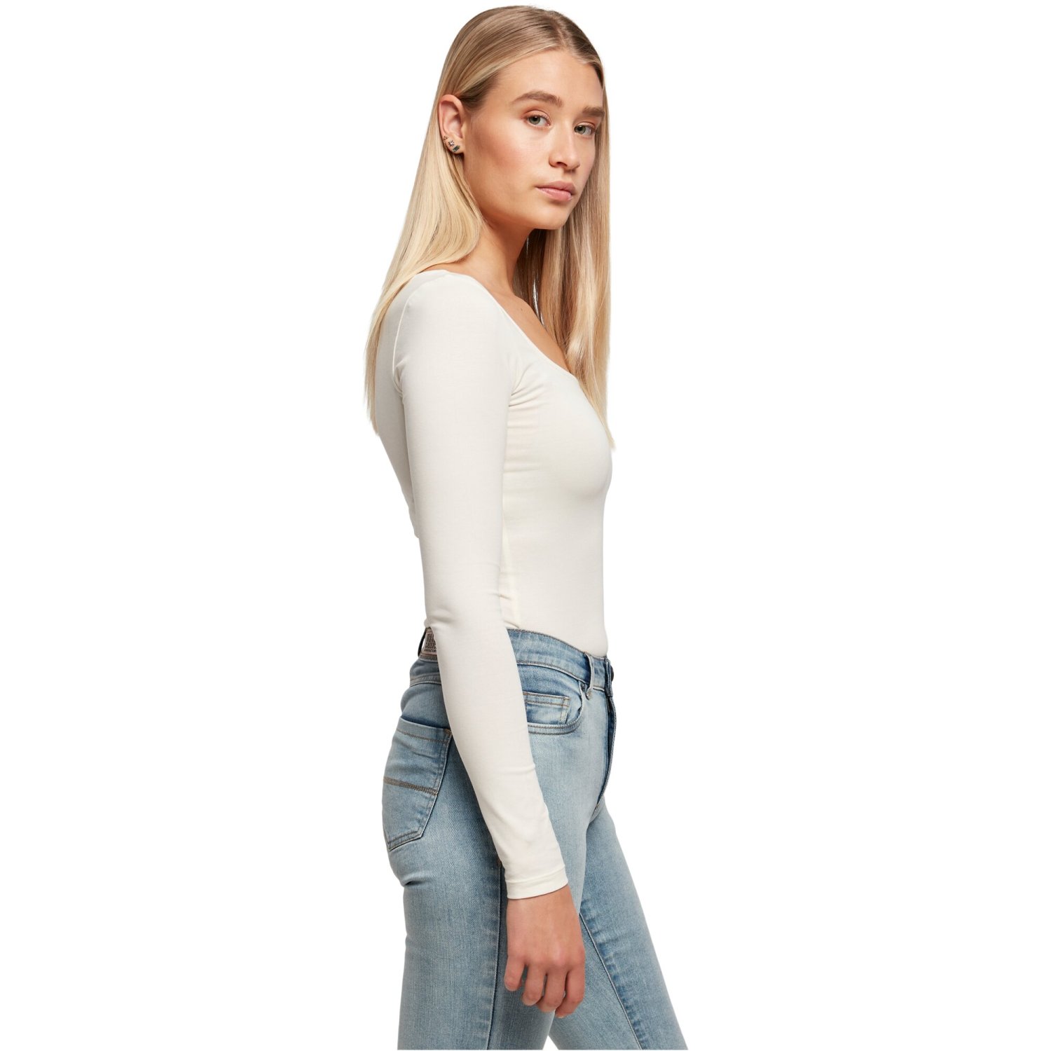 Urban Classics Ladies - Organic Longsleeve Body Top