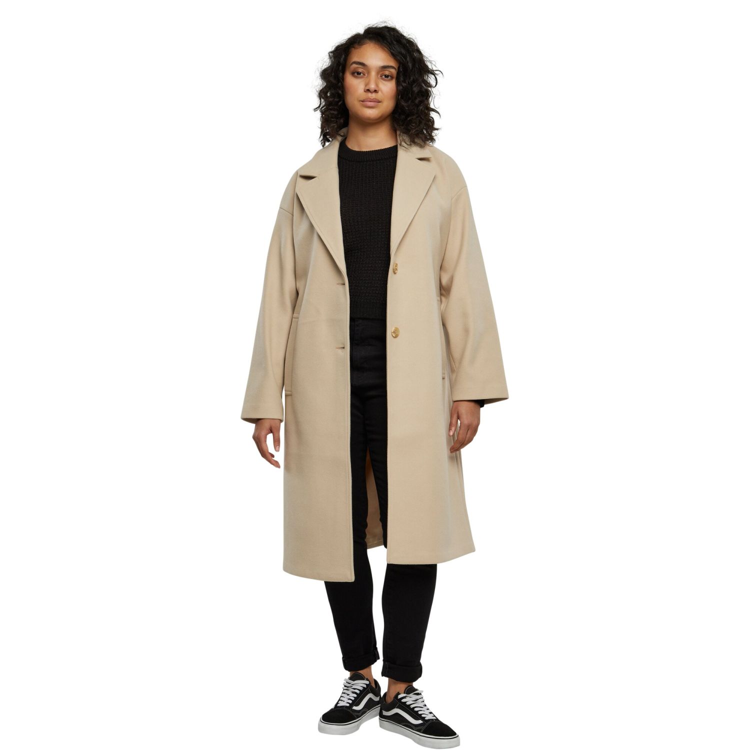 Urban Classics Ladies - Oversized Long Coat sand