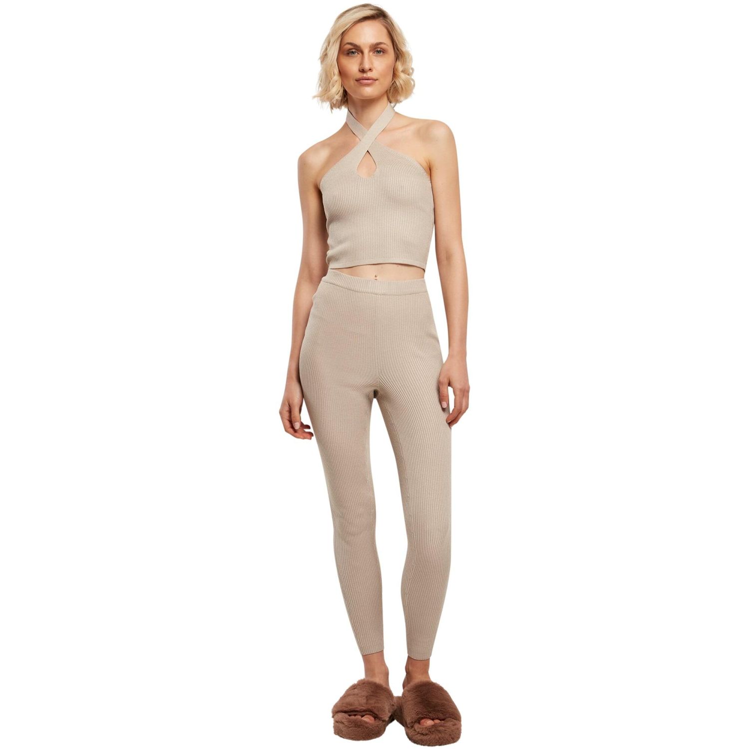 Urban Classics Ladies - Rib Knit Leggings
