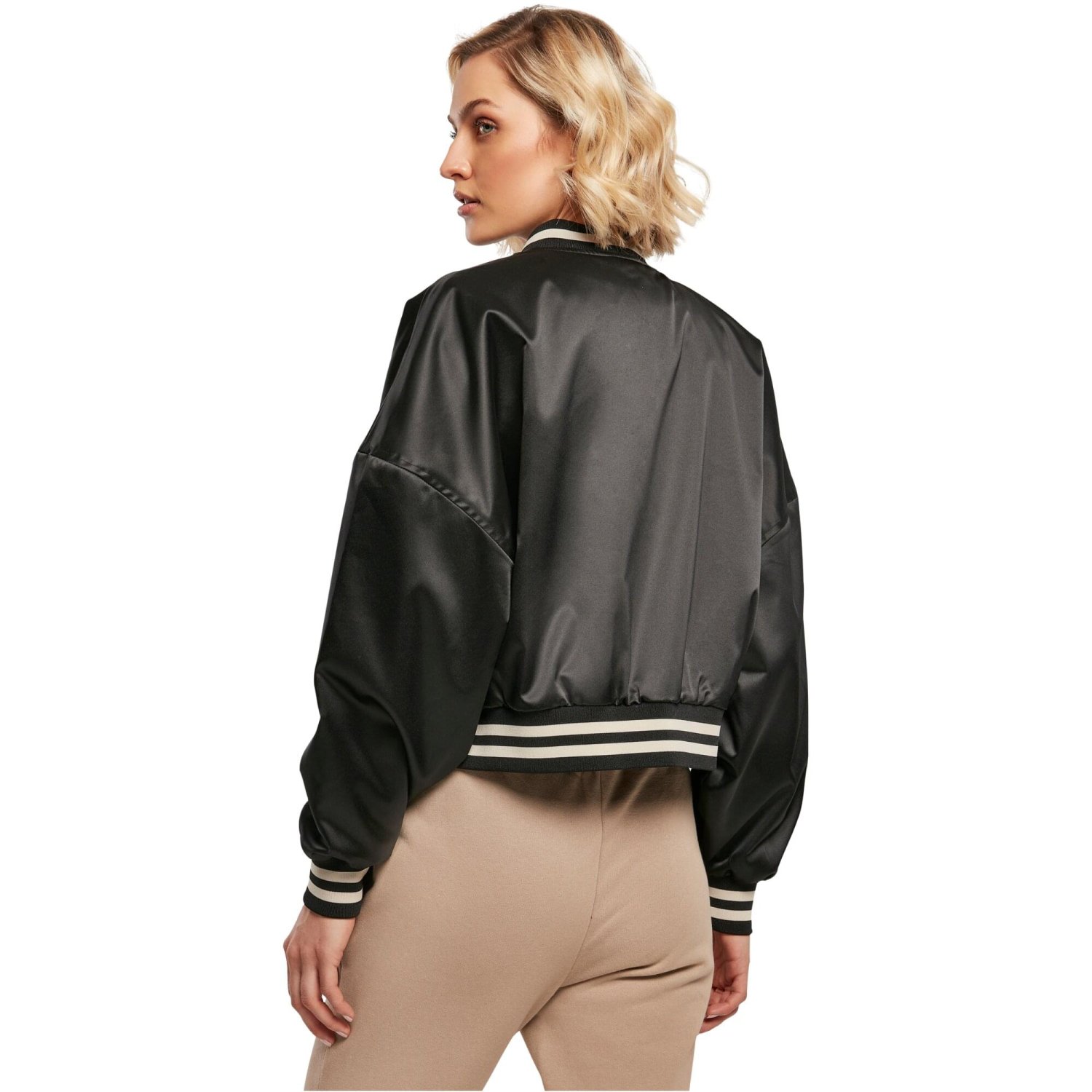 Urban Classics Ladies - Oversized Satin College Veste