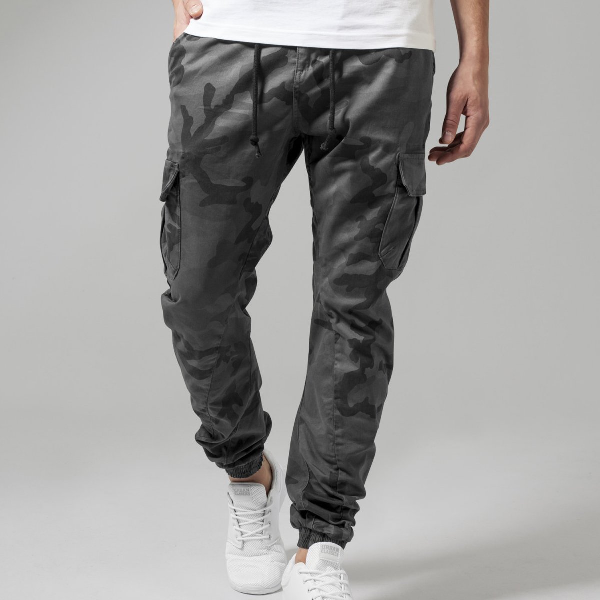 Urban Classics - Camo Cargo Jogging Pantalon dark camo