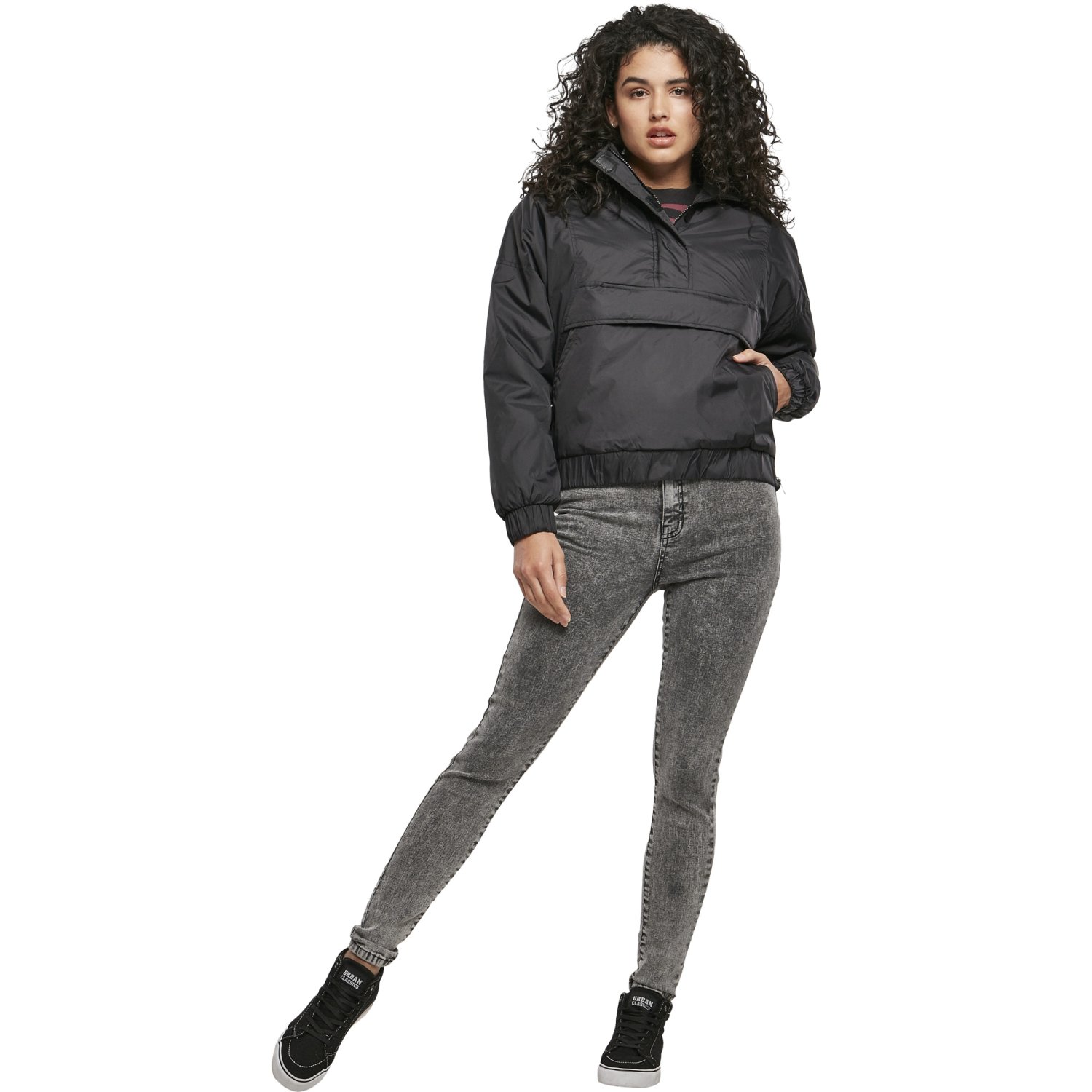 Urban Classics Ladies - Panel Padded Pull Over Jacket