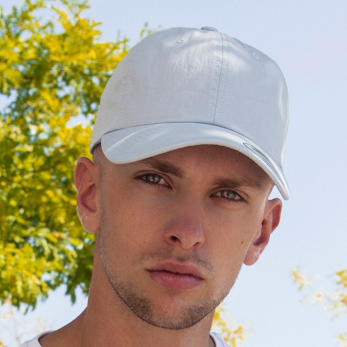 Flexfit Low Profile Washed Strapback Cap - bleu ciel