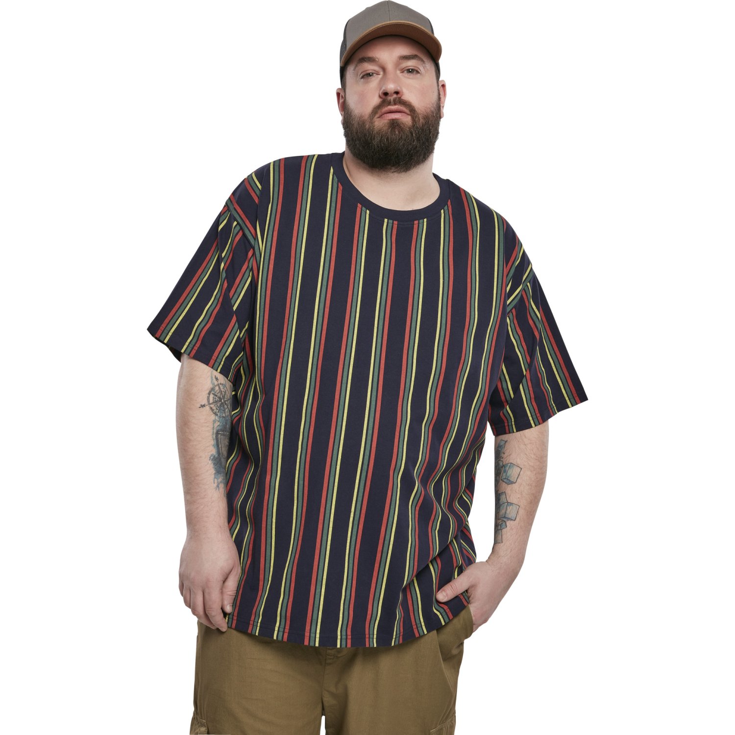 Urban Classics - Oversized Retro Stripe Shirt