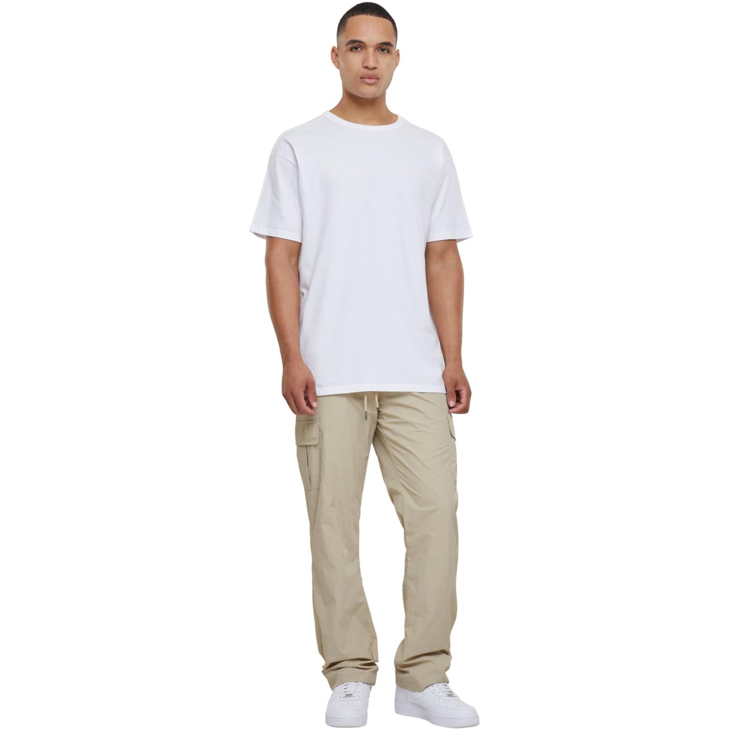 Urban Classics - Straight Leg Nylon Cargo Pantalon beige