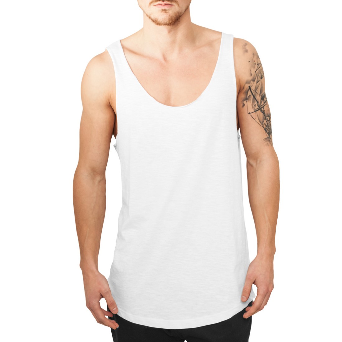 Urban Classics - LONG SHAPED Loose Tank Top Muscle Shirt