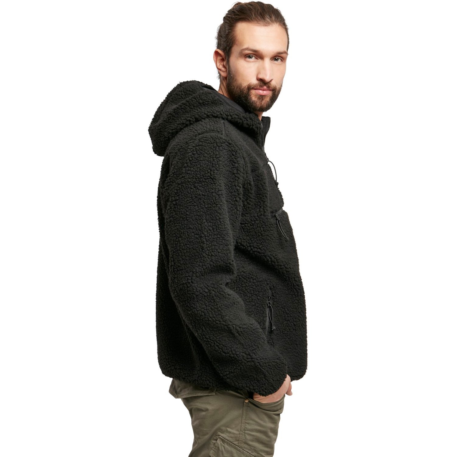 Brandit - Teddyfleece Troyer Worker Sweater black