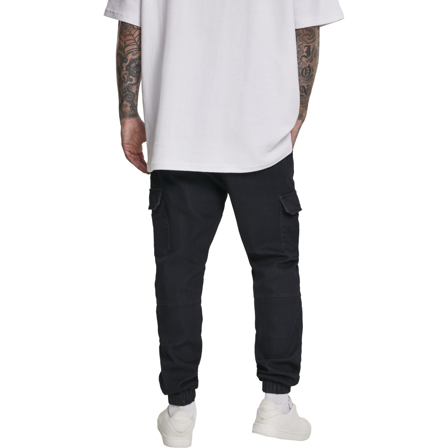 Urban Classics - CARGO Jogging Denim Jeans black