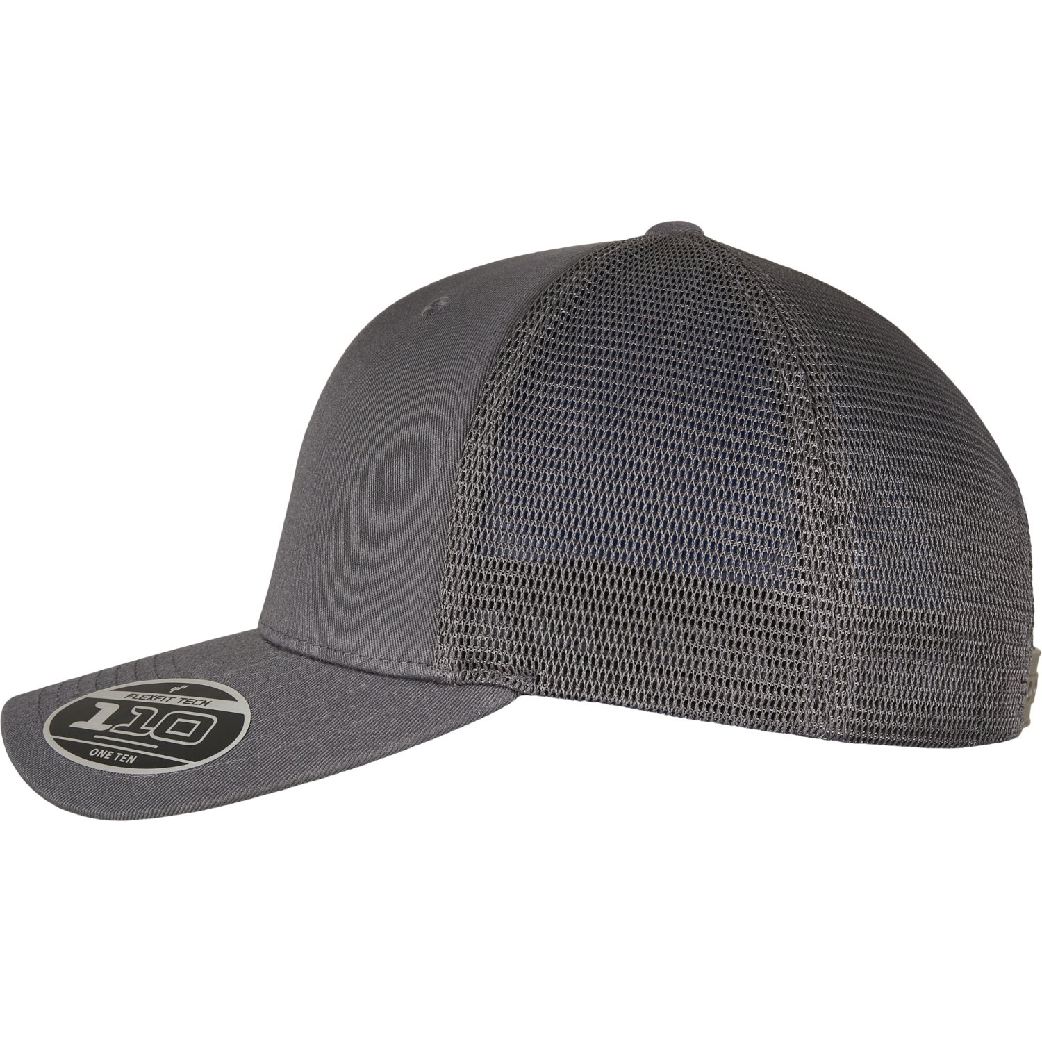 Flexfit 110 Trucker Mesh Snapback Cap - charcoal