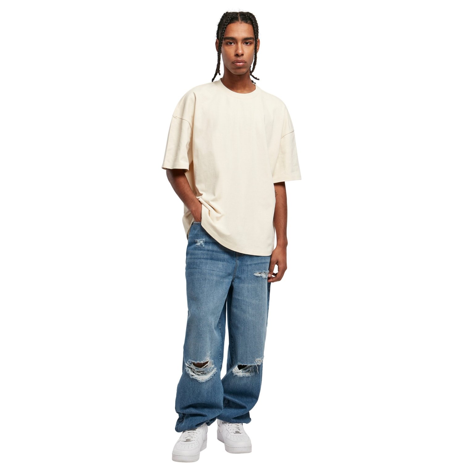 Urban Classics - Heavy OVERSIZED Shirt white sand