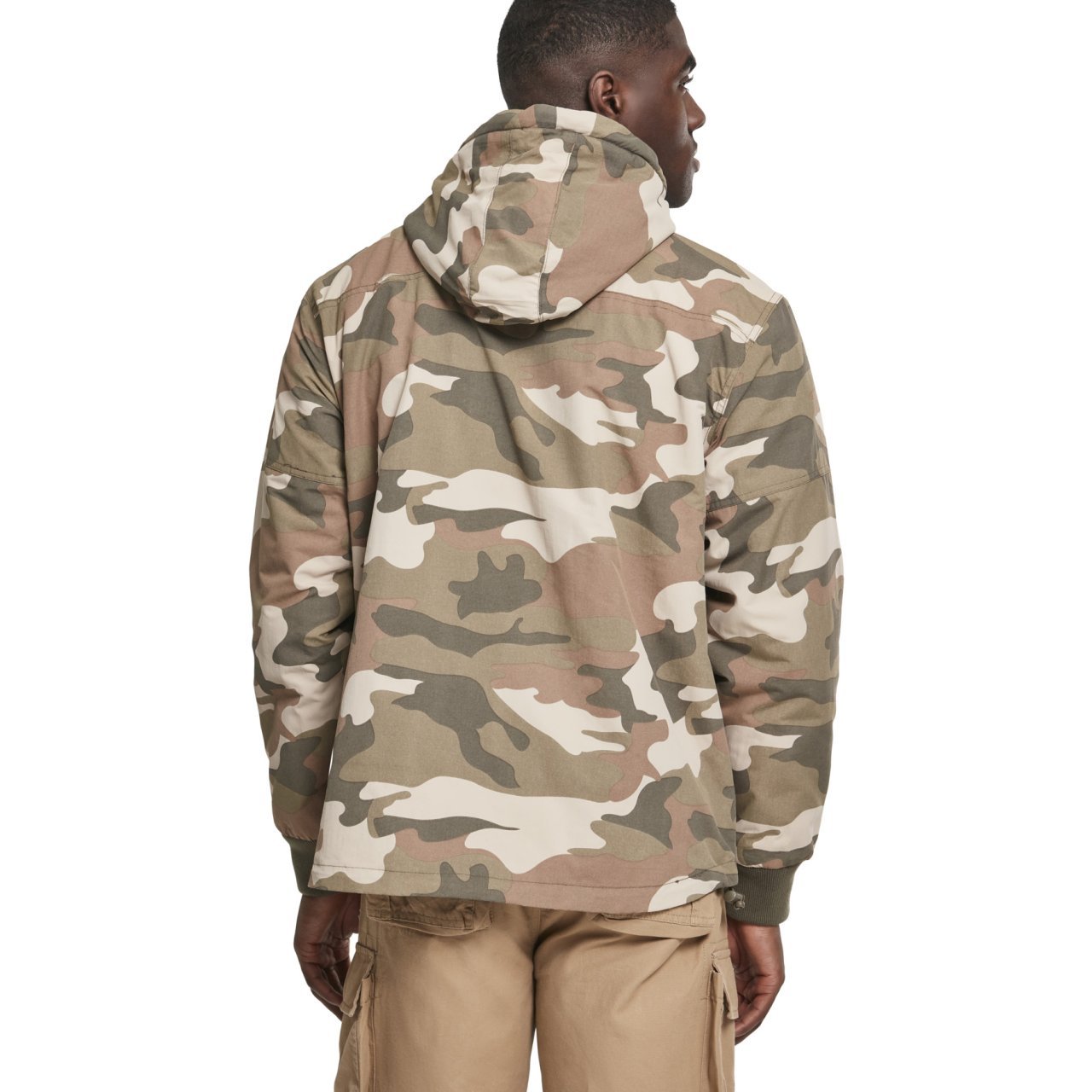 Brandit LUKE Pull-Over Outdoor Army Windbreaker wood camo