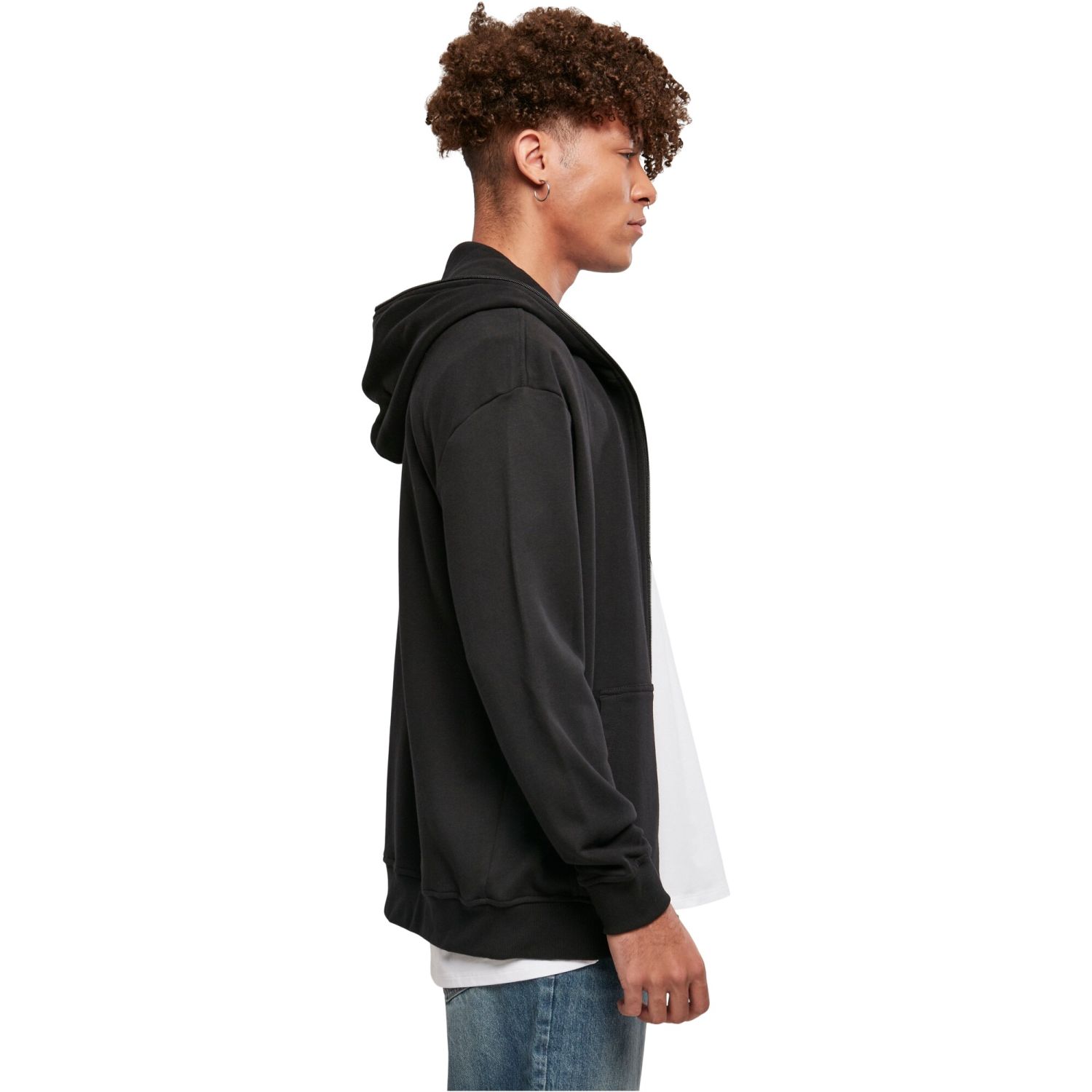 Urban Classics - Organic Full Zip Hoody black