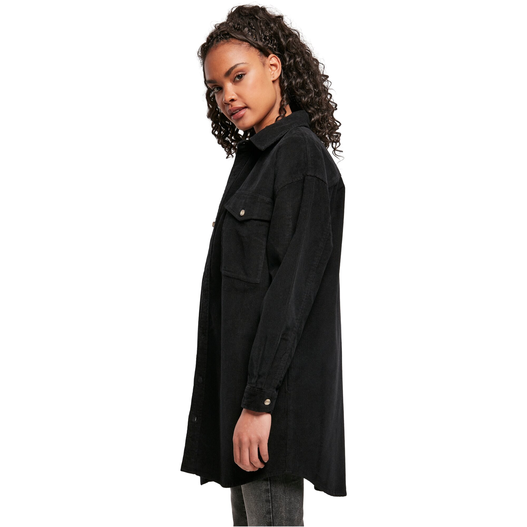 Urban Classics Ladies - KORD Long Overshirt Hemd