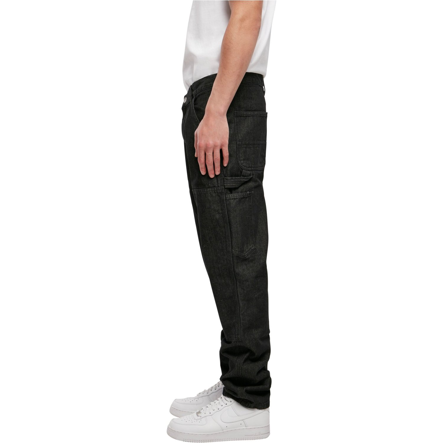 Urban Classics - Double Knee Jeans black washed