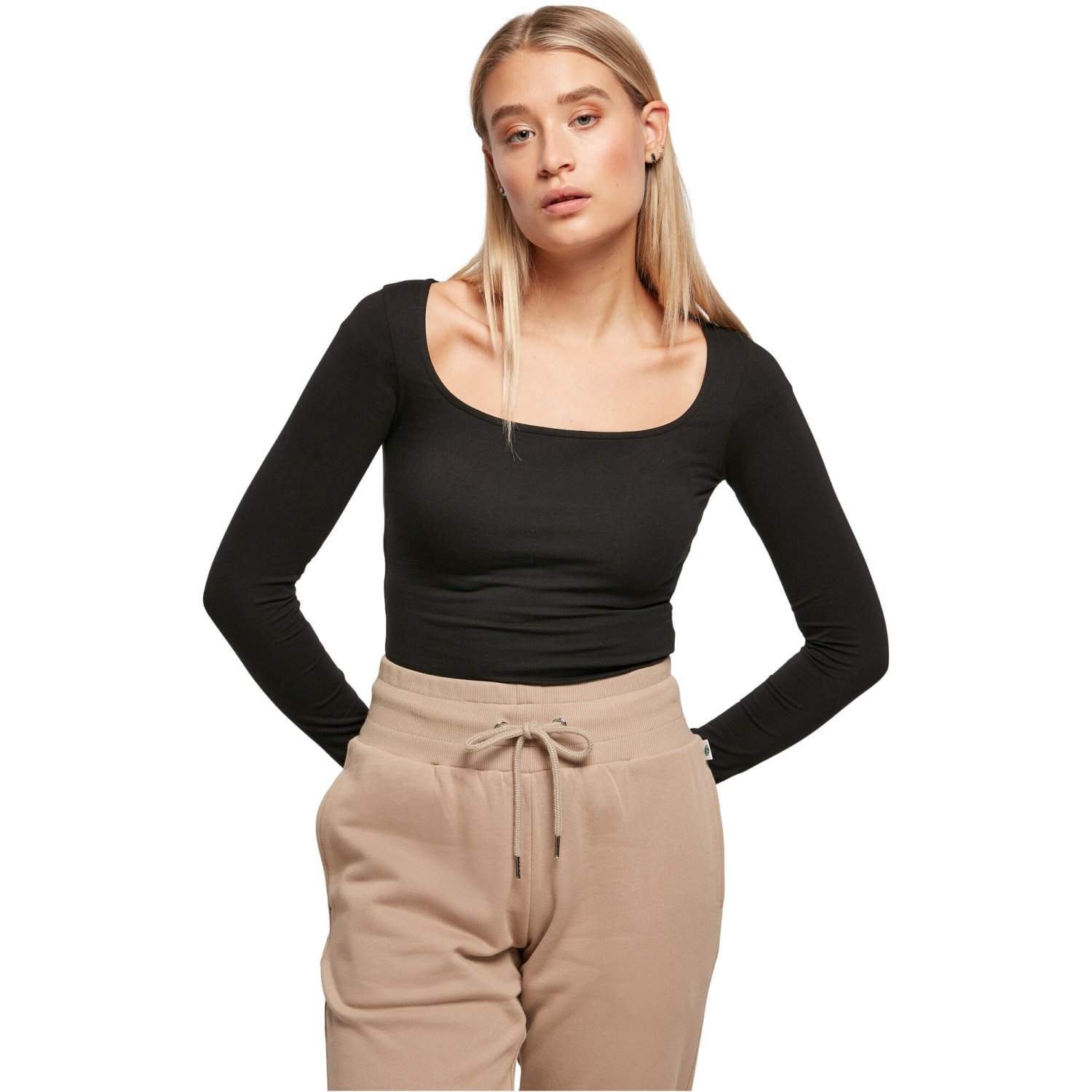 Urban Classics Ladies - Organic Longsleeve Body Top