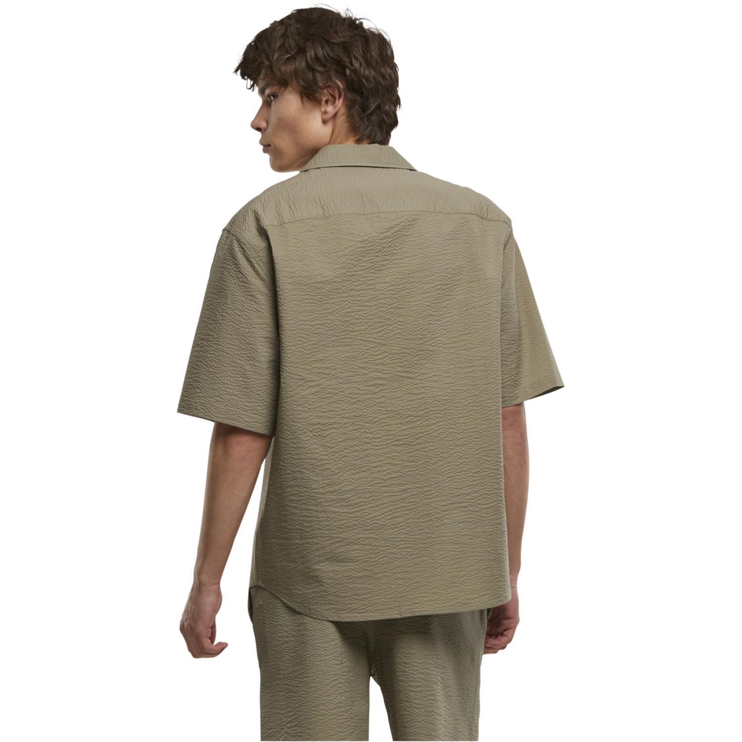 Urban Classics - Relaxed Seersucker Kurzarm Hemd