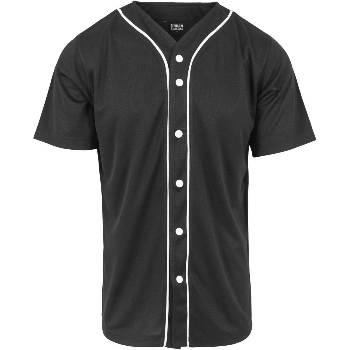 Urban Classics - MESH BASEBALL Shirt black