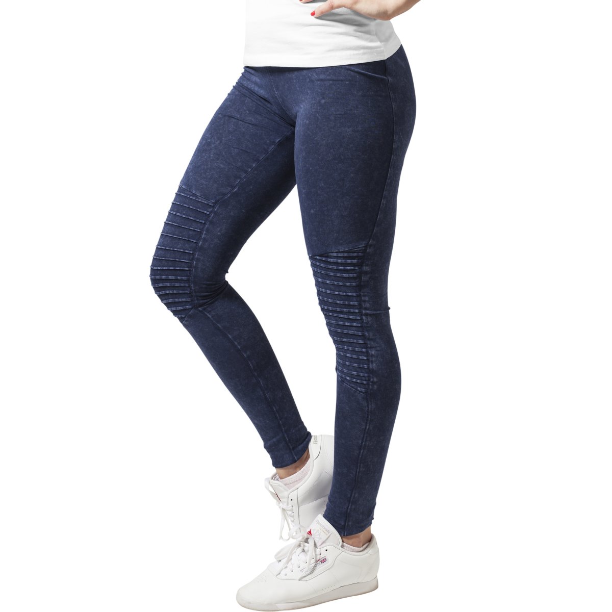 Urban Classics Ladies - DENIM JERSEY Leggings indigo