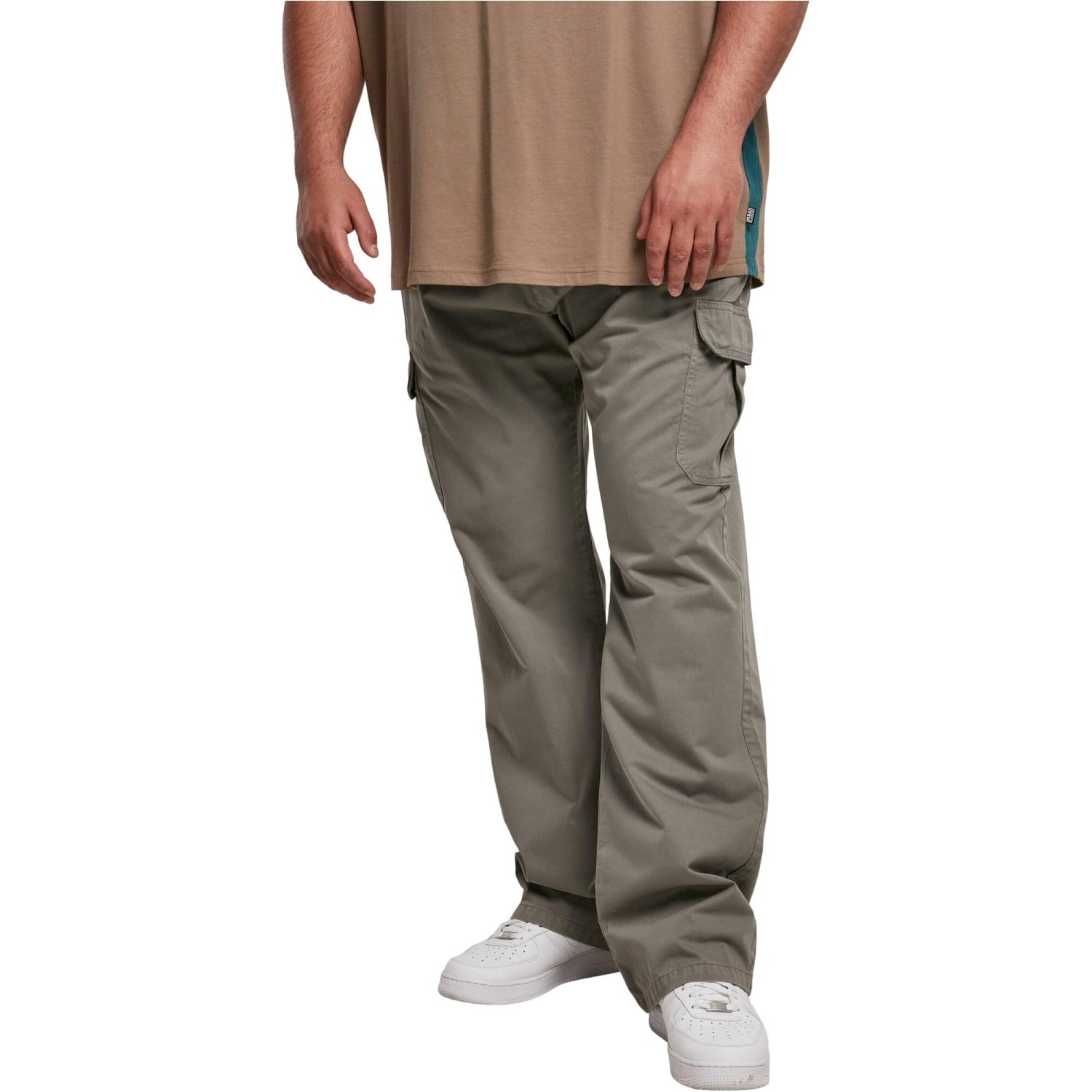 Urban Classics - Straight-Leg Cargo Pants asphalt