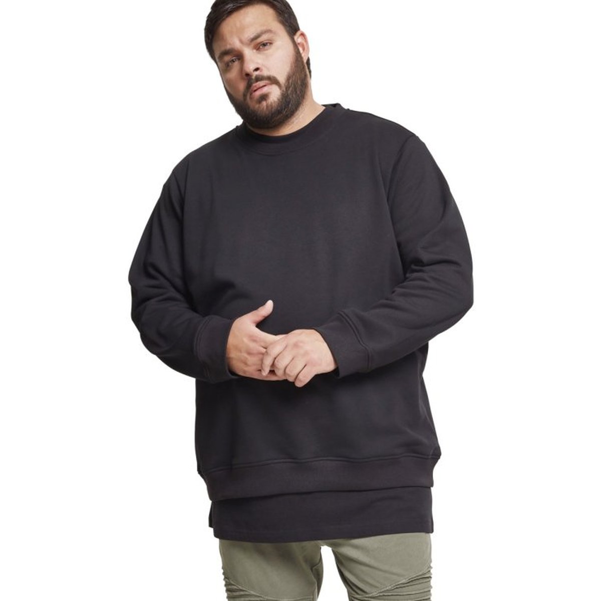 Urban Classics - BASIC Crewneck Terry Fleece Pullover